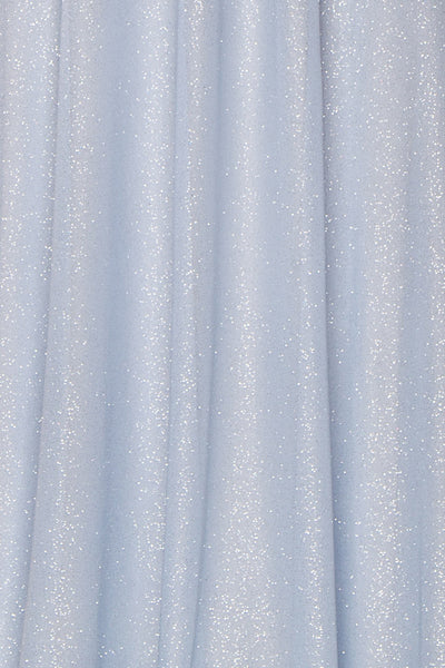 Helma Dusty Blue Maxi Dress | Robe | Boutique 1861 fabric detail
