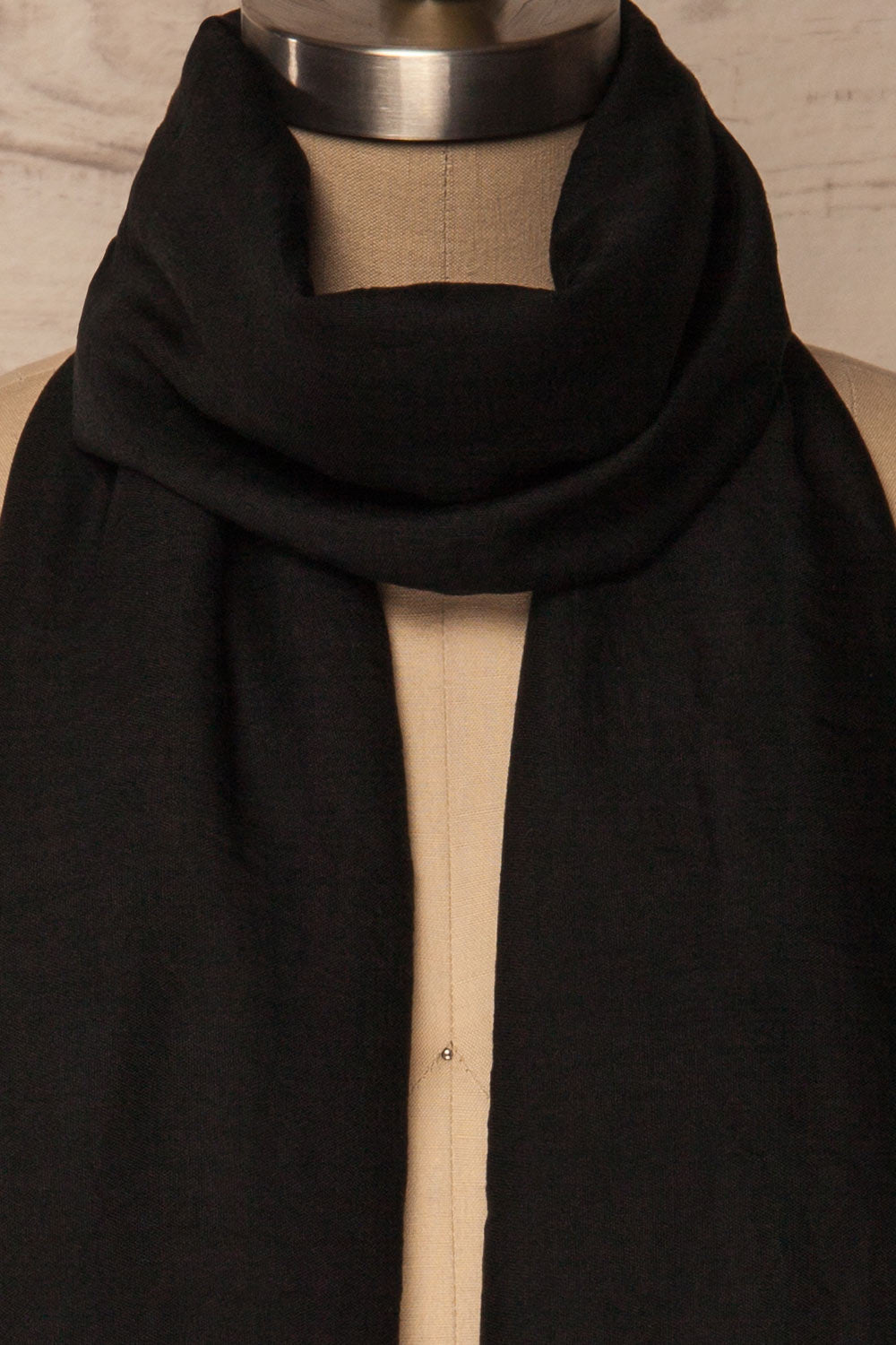 Hemilly Black Soft & Lightweight Scarf | La Petite Garçonne 2