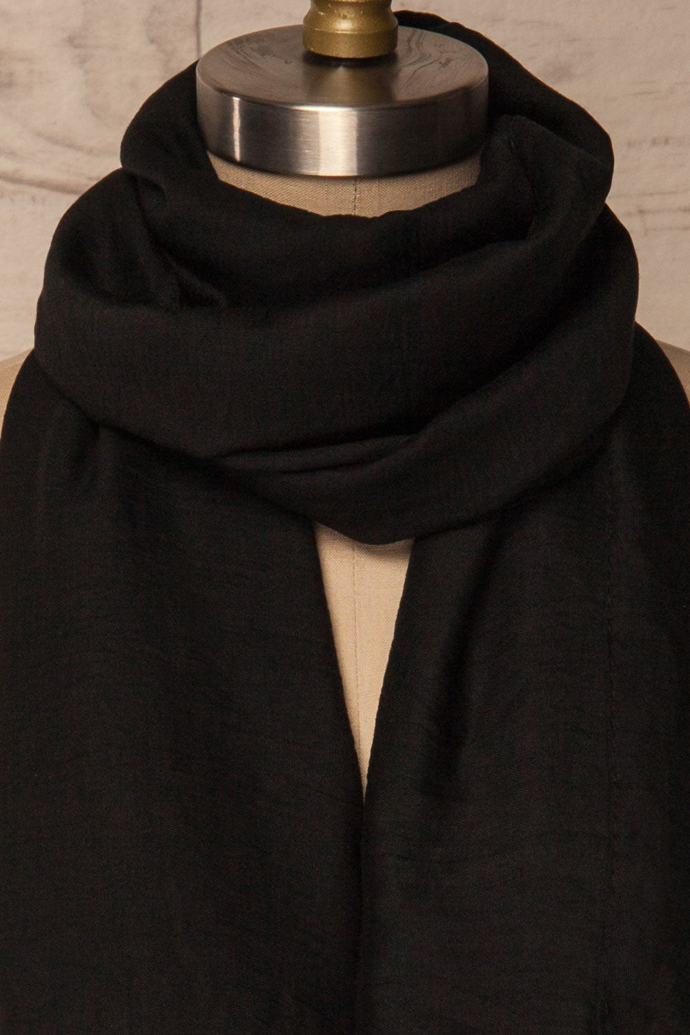 Hemilly Black Soft & Lightweight Scarf | La Petite Garçonne 4