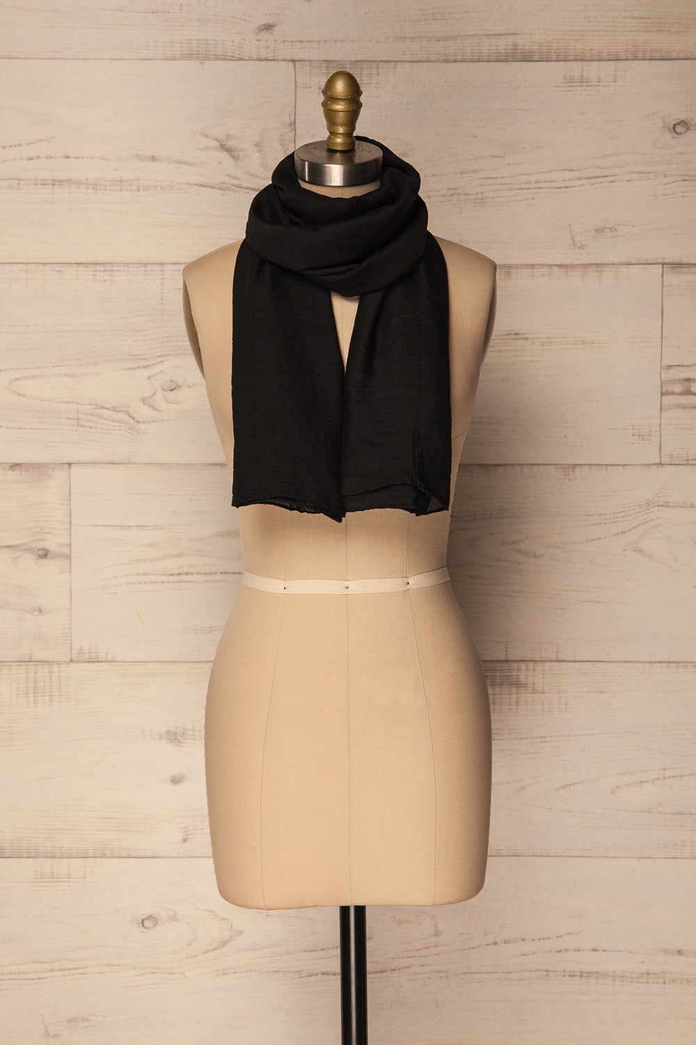 Hemilly Black Soft & Lightweight Scarf | La Petite Garçonne 3