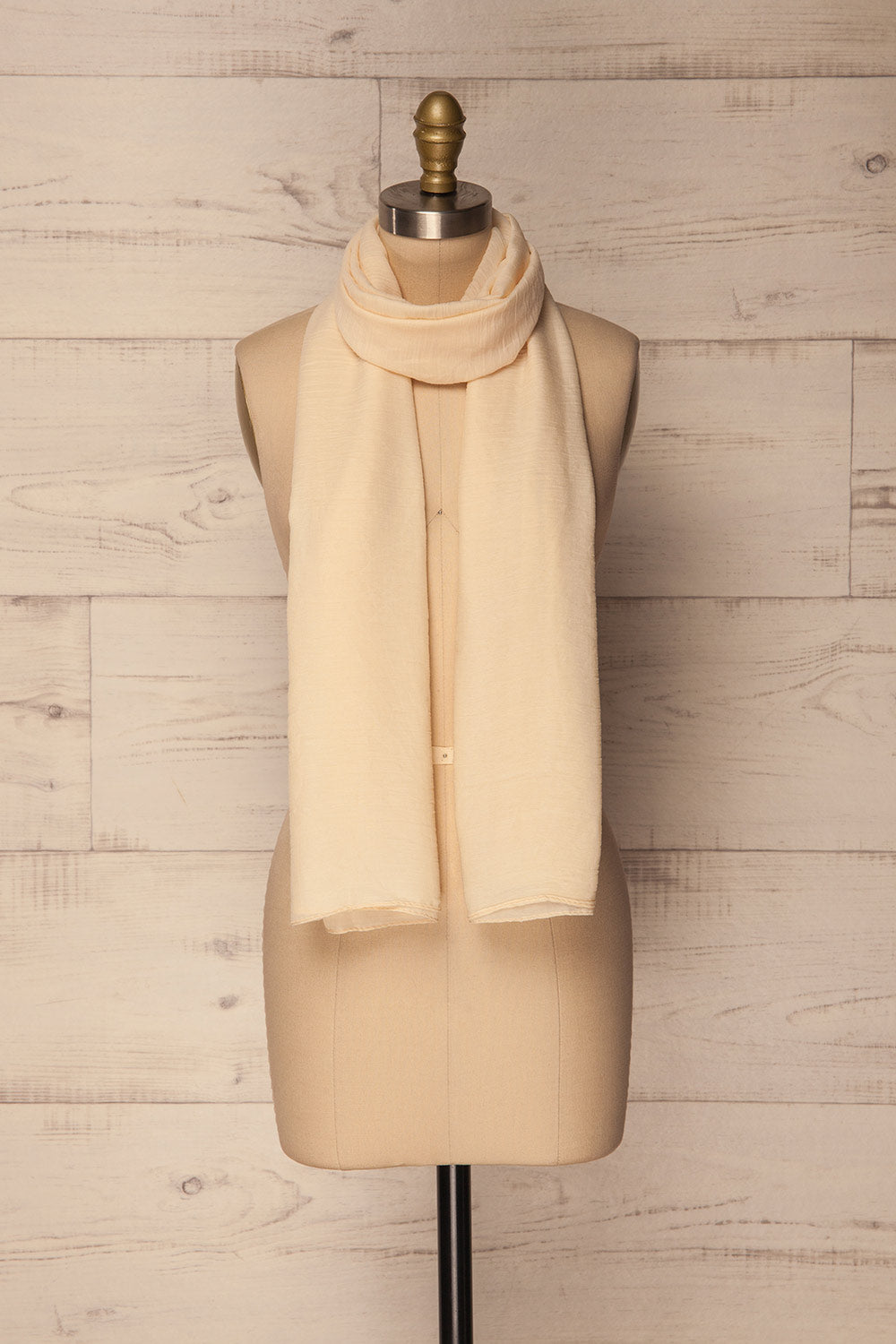 Hemilly Cream Soft & Lightweight Scarf | La Petite Garçonne 1