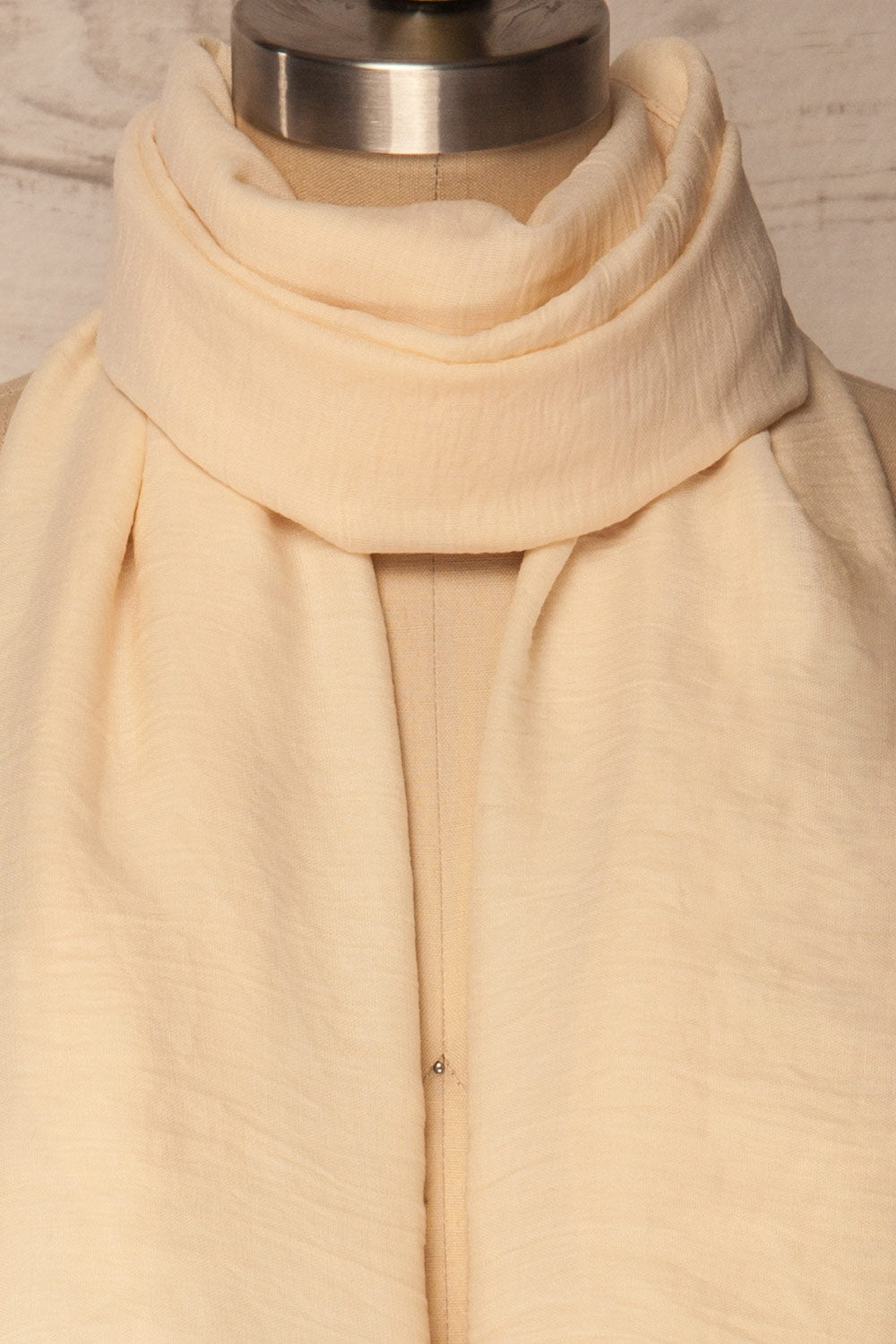 Hemilly Cream Soft & Lightweight Scarf | La Petite Garçonne 4