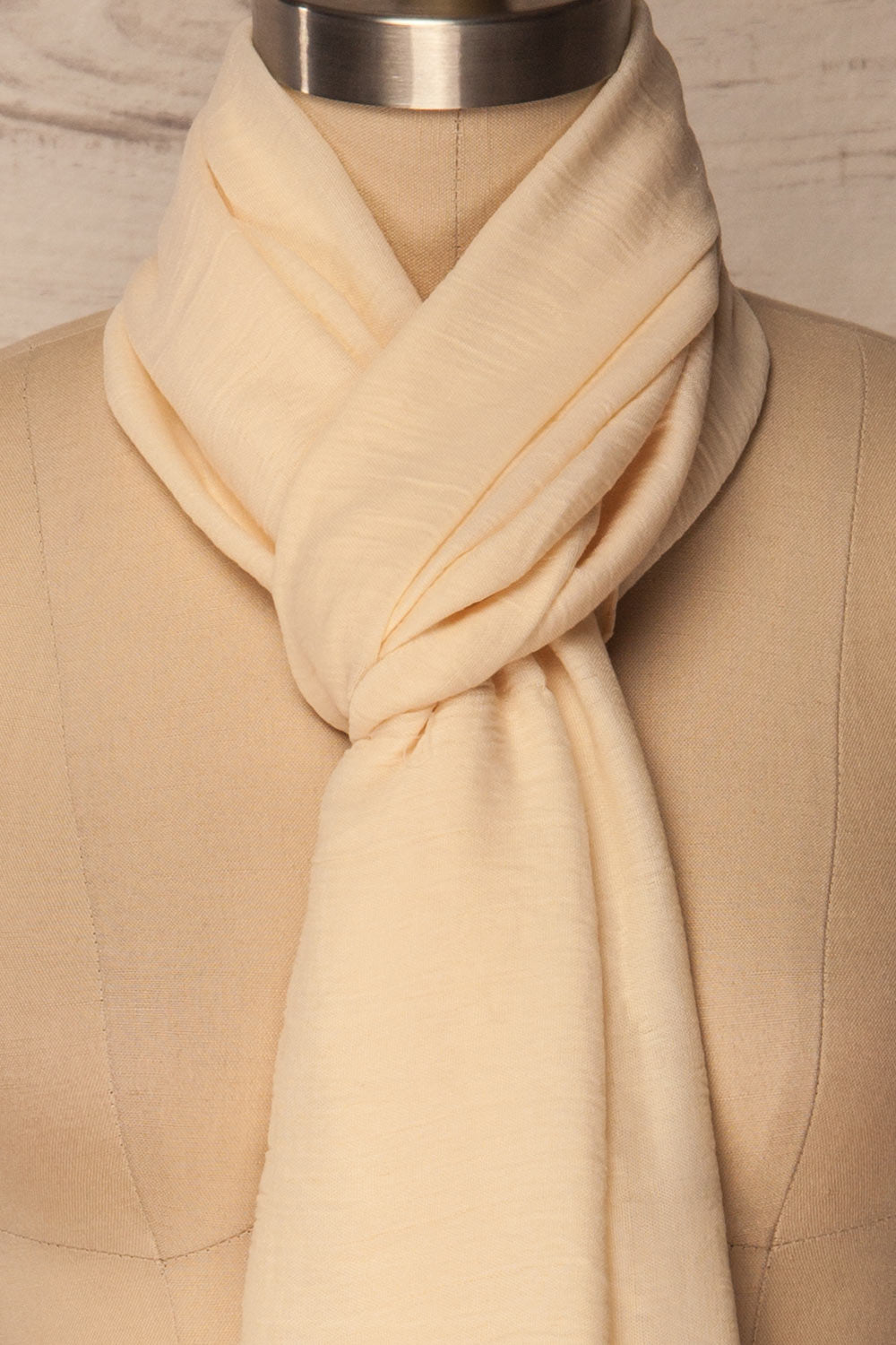 Hemilly Cream Soft & Lightweight Scarf | La Petite Garçonne 6