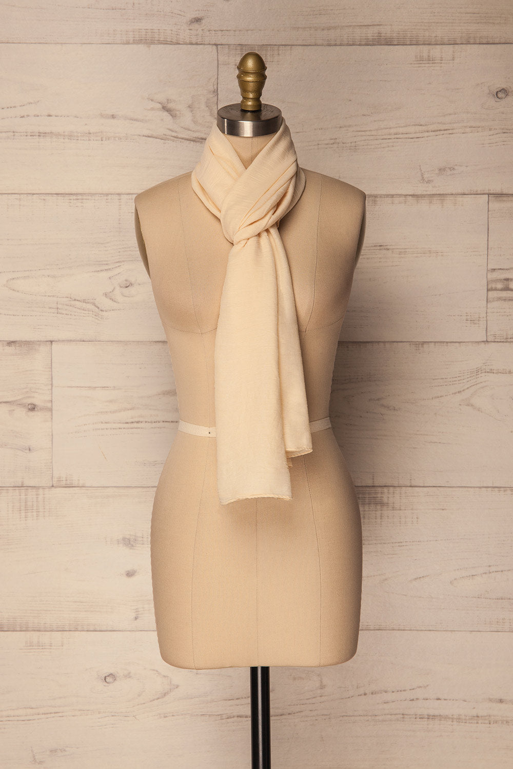 Hemilly Cream Soft & Lightweight Scarf | La Petite Garçonne 5