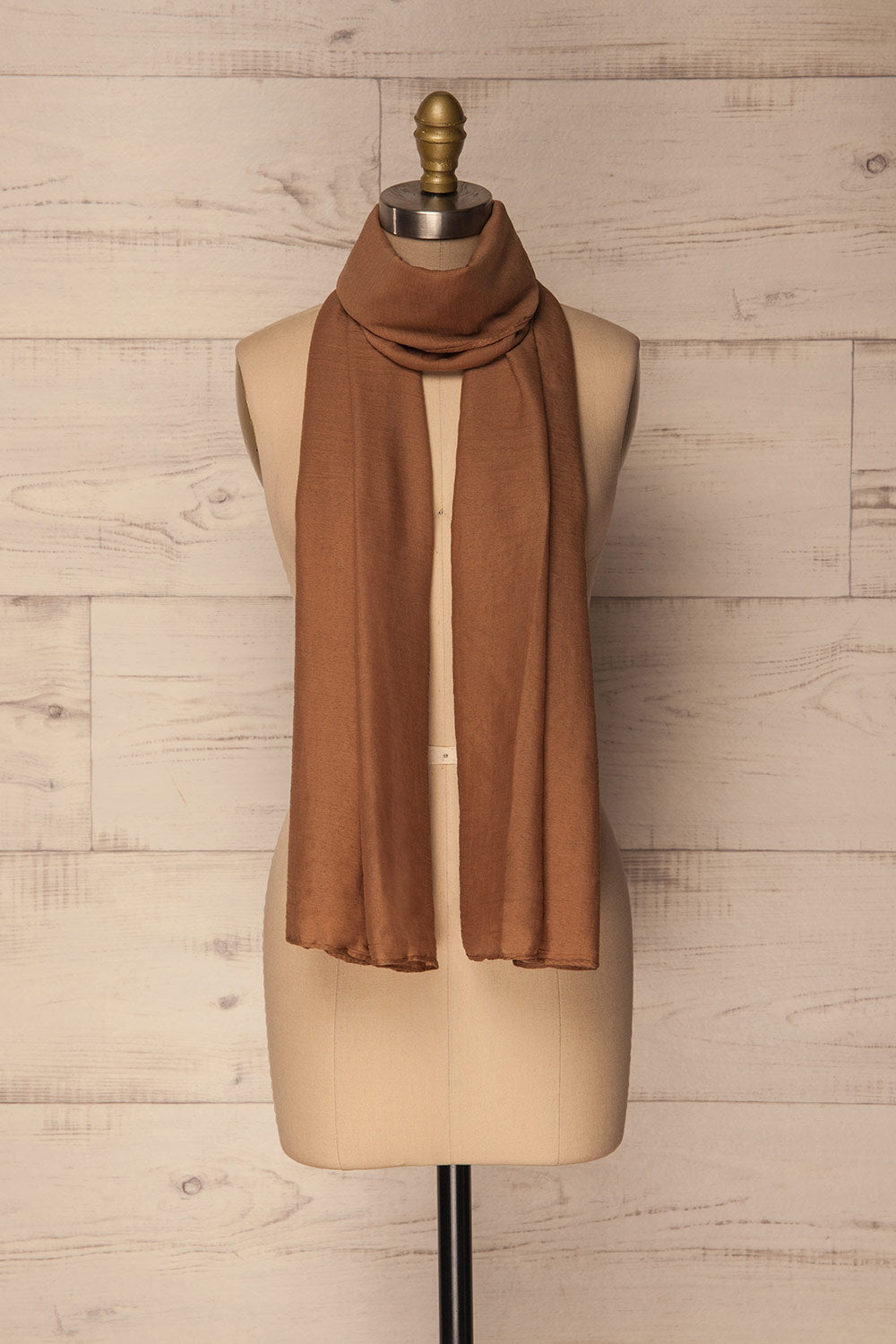 Hemilly Taupe Soft & Lightweight Scarf | La Petite Garçonne 1