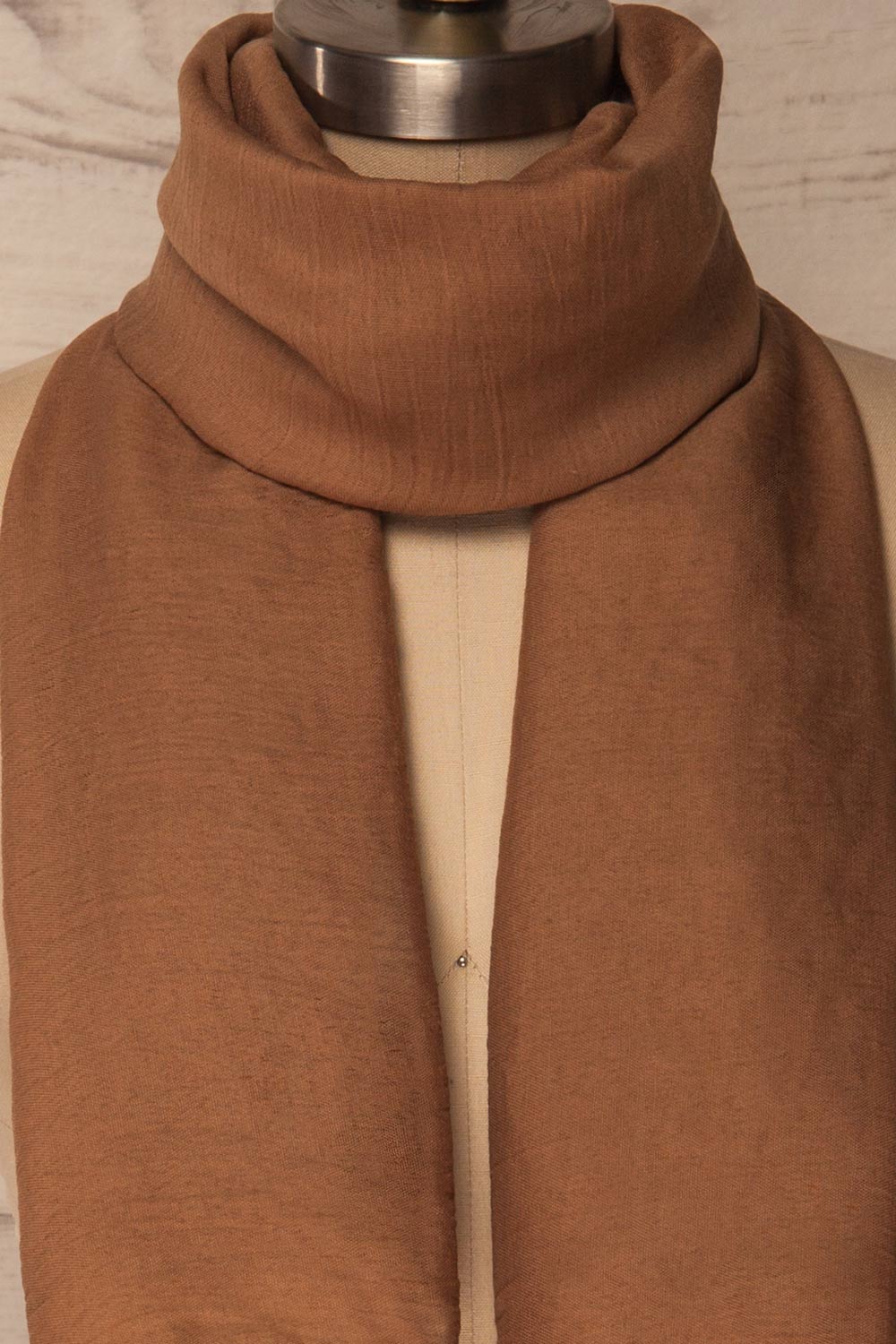 Hemilly Taupe Soft & Lightweight Scarf | La Petite Garçonne 4