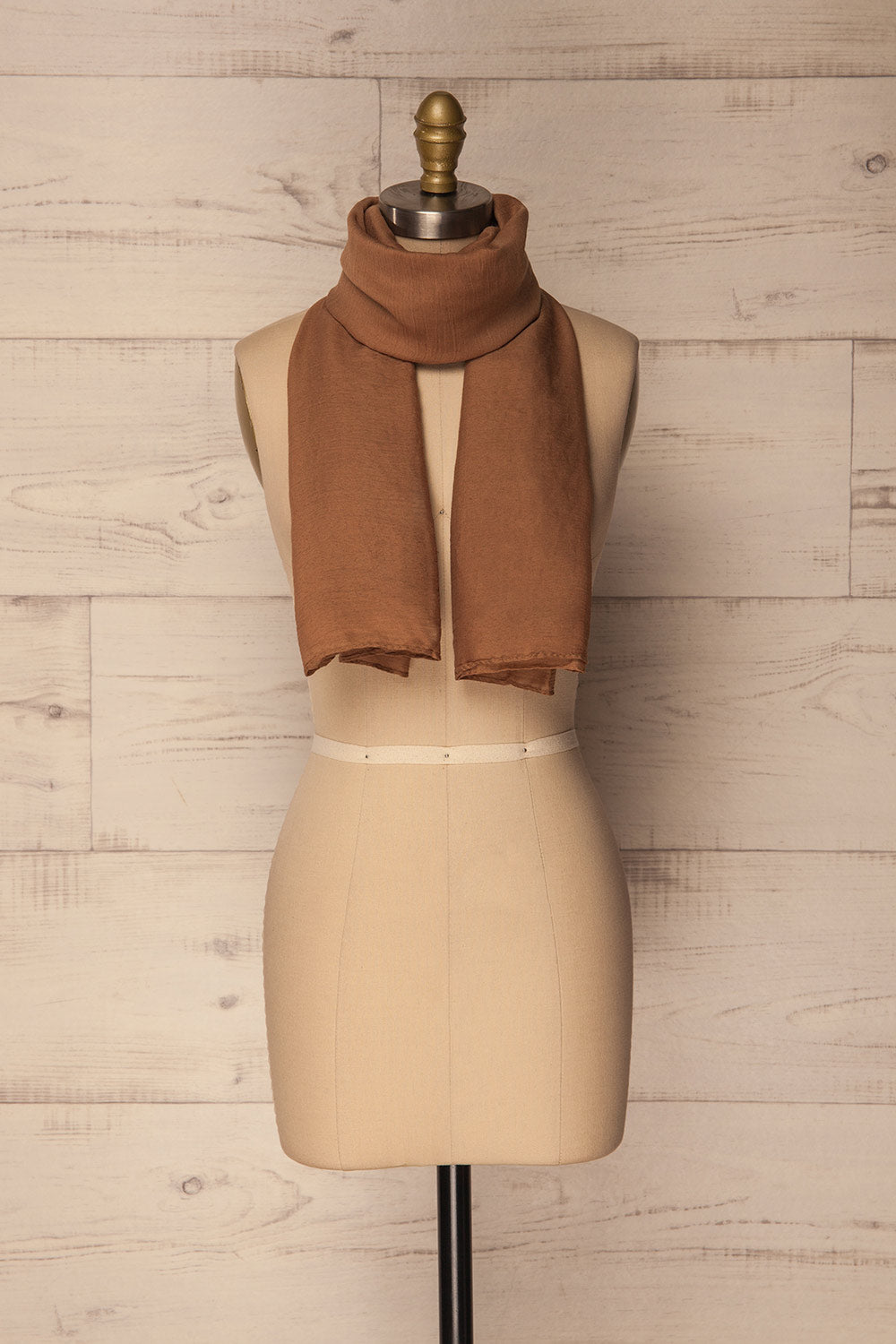 Hemilly Taupe Soft & Lightweight Scarf | La Petite Garçonne 3