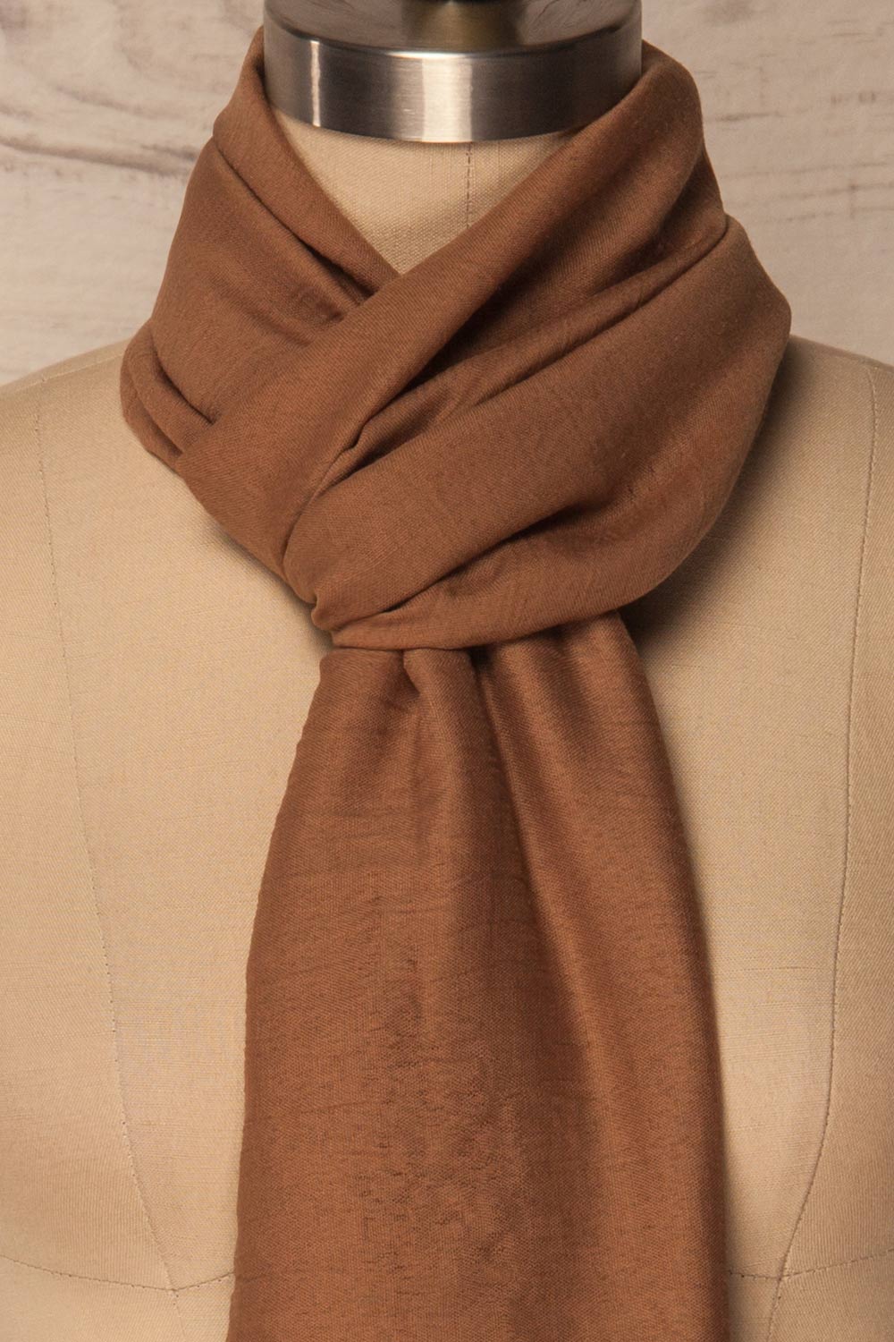 Hemilly Taupe Soft & Lightweight Scarf | La Petite Garçonne 6