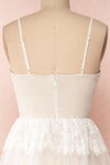 Henwen Ivory White Tulle Maxi Dress | Boudoir 1861 back close-up