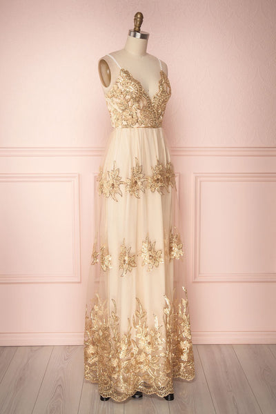 Hermione | Golden Sequins Gown