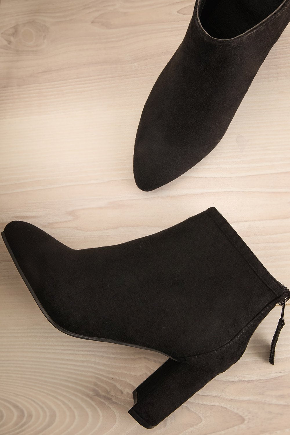 Hérold Black Faux Suede Ankle Boots | La Petite Garçonne 1