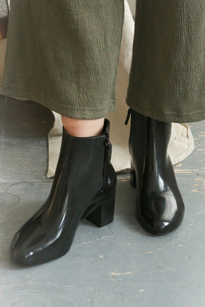 Herran Noir | Black Heeled Ankle Boots