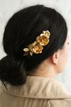 Hestiah Gold Hair Combs Set with Flowers & Leaves | Boudoir 1861
