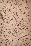 Hildur Beige & Black Polkadot Midi A-Line Dress | Boutique 1861 fabric detail
