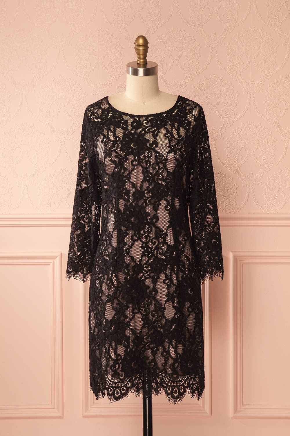 Hinareva | Black Lace Dress