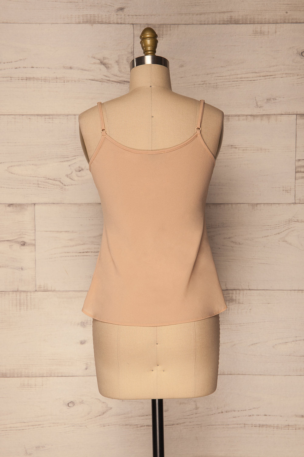 Hinojal Beige Chiffon Loose Tank Top | La Petite Garçonne 5