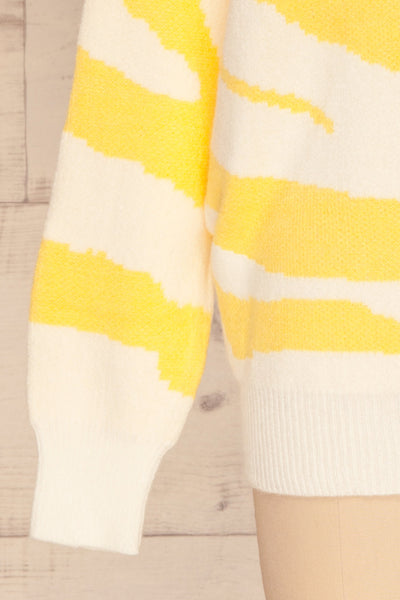 Hojuela Yellow Zebra Patterned Sweater | La petite garçonne bottom