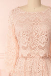 Holger Blush Pink Lace A-Line Cocktail Dress | Boutique 1861