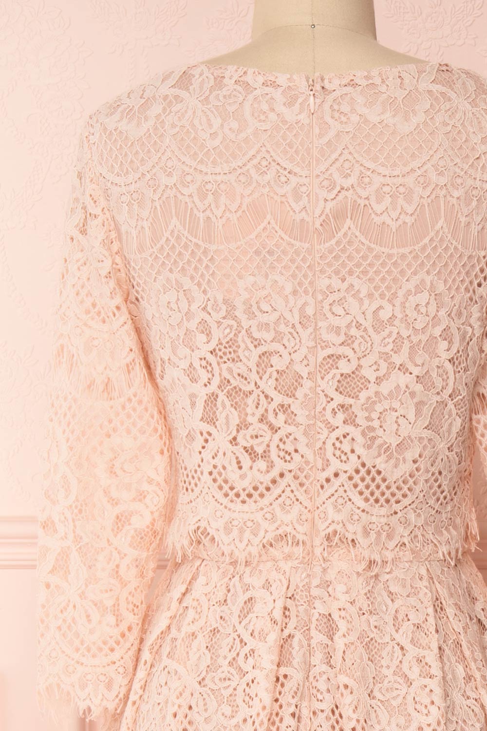 Holger Blush Pink Lace A-Line Cocktail Dress | Boutique 1861 6