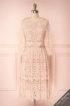 Holger Blush Pink Lace A-Line Cocktail Dress | Boutique 1861 1