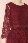 Holger Burgundy Lace A-Line Cocktail Dress | Boutique 1861 4