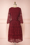 Holger Burgundy Lace A-Line Cocktail Dress | Boutique 1861 5