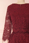 Holger Burgundy Lace A-Line Cocktail Dress | Boutique 1861 6