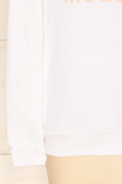 Hostka Neige Mini Kids White Sweater with Text | La Petite Garçonne