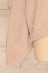 Hult Beige Fuzzy Long Sleeve Sweater | La petite garçonne sleeve