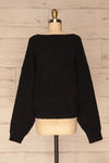 Hult Black Fuzzy Long Sleeve Sweater | La petite garçonne back view