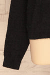 Hult Black Fuzzy Long Sleeve Sweater | La petite garçonne bottom