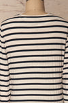 Husinec Navy Blue & White Striped Top with Bow | La Petite Garçonne 6