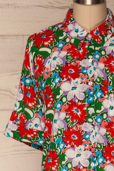 Ierissos Colourful Floral Button-Up Shirt | La Petite Garçonne 2