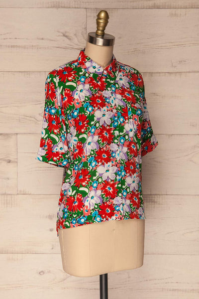 Ierissos Colourful Floral Button-Up Shirt | La Petite Garçonne 3