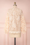 Iléane Pink Beige Crocheted Lace Top | Boutique 1861 5