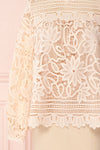 Iléane Pink Beige Crocheted Lace Top | Boutique 1861 7