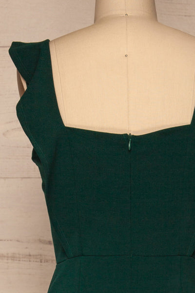 Ilnes Vert Green Jumpsuit | Combinaison | La Petite Garçonne back close-up