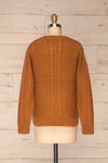 Imielin Brown Knit Sweater back view | La Petite Garçonne