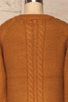 Imielin Brown Knit Sweater back close up | La Petite Garçonne