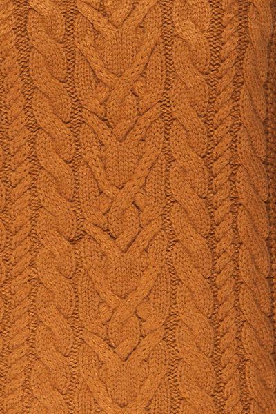 Imielin Brown Knit Sweater texture | La Petite Garçonne