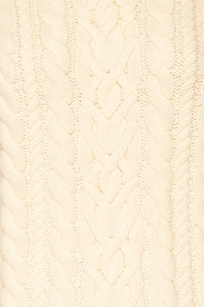 Imielin Ivory Knit Sweater texture close up | La Petite Garçonne