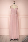 Inasse Lilac Tulle & Lace A-Line Maxi Dress | Boutique 1861