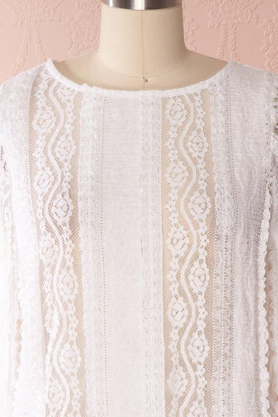 Inka Nuage White Transparent Lace Top | Boutique 1861 3