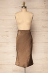 Intres Green Fitted High Waist Silky Skirt | La Petite Garçonne 1