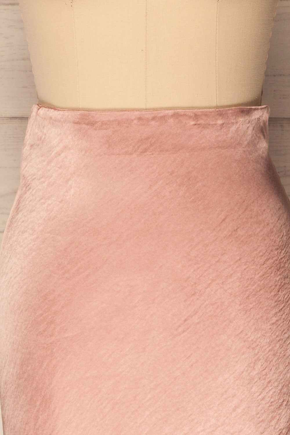 Intres Pink Fitted High Waist Silky Skirt | La Petite Garçonne 3