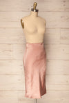 Intres Pink Fitted High Waist Silky Skirt | La Petite Garçonne 4