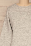 Iocaste Grey Variegated Oversized Sweater | La Petite Garçonne front close-up