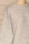 Iocaste Grey Variegated Oversized Sweater | La Petite Garçonne side close-up
