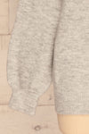 Iocaste Grey Variegated Oversized Sweater | La Petite Garçonne bottom close-up