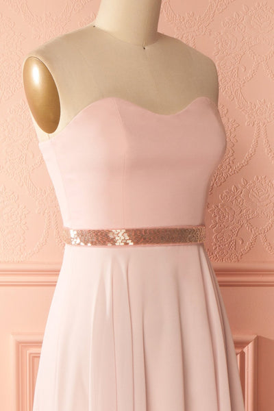 Ioli Douceur Light Pink Bustier Bridesmaid Gown | Boudoir 1861